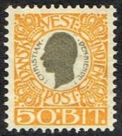 1905. Chr. IX. 50 Bit Grey/yellow. (Michel: 34) - JF157817 - Deens West-Indië