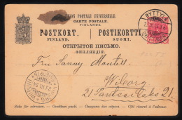 RYTTYLÄ 22. III. 94. On 10 PEN POSTKORT To Wiborg.  (Michel: ) - JF104682 - Postal Stationery