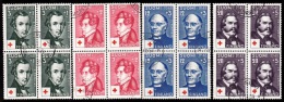 1948. Red Cross. Complete Set (4 V.). Blocks Of 4. (Michel: 349-352) - JF100735 - Neufs