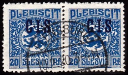 1920. Official Stamps. C.I.S.  On 20 Pf. Blue.  Only 4.600 Issued. Beautiful Horisontal... (Michel: Di. 6) - JF102123 - Other & Unclassified