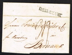 1797. DÆNNEMARK. Line-cancel On Lovely Small Cover To Bordeaux In France With Complete ... (Michel: ) - JF104050 - Precursores