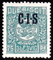 1920. Official Stamps. C.I.S.  On 75 Pf. Blue-green.  Only 4.600 Issued. Very Beautiful... (Michel: Di. 10) - JF102139 - Other & Unclassified