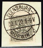 1920. FLENSBURG- MÜRWIK B 30. 1. 20. (Michel: ) - JF158171 - Other & Unclassified