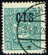 1920. Official Stamps. C.I.S.  On 75 Pf. Blue-green.  Only 4.600 Issued. Signed F. ENGEL. (Michel: Di. 10) - JF158796 - Other & Unclassified