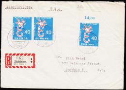 1959. 3X 40 PF. EUROPA STADE 4.1.59. REC. USA.  (Michel: 296) - JF125823 - Other & Unclassified