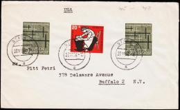 1956. 2X 10 + 20+10 PF STADE 27.11.56. USA.  (Michel: 245) - JF125821 - Other & Unclassified