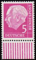 1960. HEUSS. FLUOR/LUMOGEN. 5 PF.  (Michel: 179y) - JF126897 - Sonstige & Ohne Zuordnung