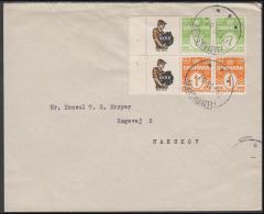 1927-1930. Wavy-line. KKKK + 1 øre Yellow  + 7 øre On Cover From FREDERIKSVÆRK 19.5.33. (Michel: R 31) - JF171169 - Abarten Und Kuriositäten