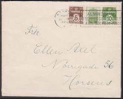 1927-1930. Wavy-line. CHEVROLET (Round Cooler) + 10 ØRE Green And 5 øre On Cover To Hor... (Michel: R 15) - JF171145 - Variedades Y Curiosidades