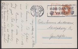 1930. 60th Birthday Of King Christian X. GALLE & JESSEN + 10 øre Brown On Postcard To G... (Michel: R 42) - JF171190 - Abarten Und Kuriositäten