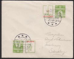 1931-1933. Wavy-line. Børnenes Kontor (with Frame, Red Text) + 5 øre Yellowgreen, GALLE... (Michel: R 49) - JF171241 - Errors, Freaks & Oddities (EFO)