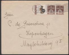 1927-1930. Wavy-line. KKKK + 5 øre Brown On Cover KØBENHAVN 8. VII. 1930. (Michel: R 33) - JF171176 - Abarten Und Kuriositäten