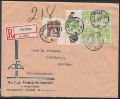 1927-1930. Wavy-line. Complete Bookletpane KKKK + 7 øre Yellowgreen And Pair + 5 øre On... (Michel: R 34) - JF171162 - Errors, Freaks & Oddities (EFO)