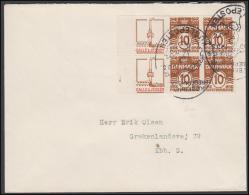 1931-1933. Wavy-line. Complete Bookletpane 6-block GALLE & JESSEN + 10 øre Yellowbrown ... (Michel: R 44) - JF171217 - Abarten Und Kuriositäten