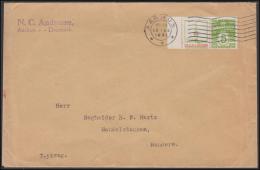 1931-1933. Wavy-line. GALLE & JESSEN + 5 øre Yellowgreen On Cover From AARHUS 10. XII 1... (Michel: R 43) - JF171230 - Abarten Und Kuriositäten