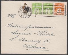 1927-1930. Wavy-line. KKKK + 7 øre Yellowgreen On Cover To Hillerød From KØBENHAVN 1933.  (Michel: R 34) - JF171157 - Abarten Und Kuriositäten