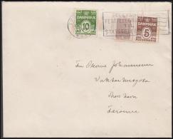 1927-1930. Wavy-line. LA SALLE (Round Cooler) + 5 øre Brown And 10 øre On Cover To THOR... (Michel: R 20) - JF171146 - Variedades Y Curiosidades