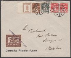 1931-1933. Wavy-line. ALFRED BENZON SPISEOLIE (Swan) + 10 øre Yellowbrown On Cover From... (Michel: R 61) - JF171284 - Abarten Und Kuriositäten