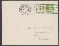 1931-1933. Wavy-line. Børnenes Kontor (with Frame, Red Text) + 5 øre Yellowgreen On Cov... (Michel: R 49) - JF171265 - Abarten Und Kuriositäten