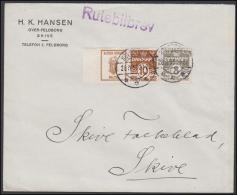 1931-1933. Wavy-line. ALFRED BENZON MALTØL (Swan) + 10 øre Yellowbrown On Rutebilbrev. ... (Michel: R 63) - JF171285 - Variedades Y Curiosidades