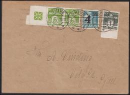 1931-1933. Wavy-line. CROSSES + 2x5 øre Yellowgreen On Cover From SKIVE 29.8.34. (Michel: R 51) - JF171276 - Abarten Und Kuriositäten