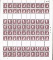 1942. Chr. X. 10 Øre Violet. + 10 Øre Violet Tête-Bêche From Stampbooklet Sheets. Compl... (Michel: K 14a) - JF171542 - Plaatfouten En Curiosa