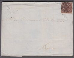 1851. 4 R.B.S. Chocolate-brown. Ferslew Print (I 73). Nice Cover To Skagen Cancelled Wi... (Michel: 1I) - JF104759 - Briefe U. Dokumente