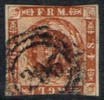 206 Elmshorn - Itzehoe.on 1858. Wavy-lined Spandrels. 4 Skilling Brown, Wmk. I Small Crown (Michel: 7a) - JF156086 - Unused Stamps