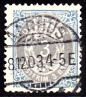 1902. Bi-coloured. 3 Øre Grey/blue. Perf. 12 3/4. Watermark New Crown. Normal Frame AAR... (Michel: 22IZBb) - JF157578 - Neufs