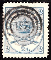 1865. Large Oval Type. 2 Skilling Blue. Perf. 13x12½ 231. (Michel: 11A) - JF157565 - Ungebraucht