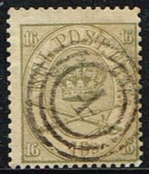 1864. Large Oval Type. 16 Skilling Greenish Dark Grey. Perf. 13x12½ (Michel: 15A) - JF153248 - Unused Stamps
