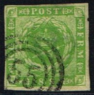 1857. Dotted Spandrels. 8 Skilling Green. 55 RIBE.  (Michel: 5) - JF158449 - Ongebruikt