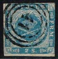 1855. Dotted Spandrels. 2 Skilling Blue. 41 MARIBO. Very Scarce Cancel On This Issue. L... (Michel: 3) - JF158443 - Unused Stamps