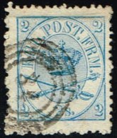 1865. Large Oval Type. 2 Skilling Blue. Perf. 13x12½ 34 KJØBENHAVN JB. P.  (Michel: 11A) - JF158516 - Nuevos