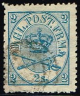 1865. Large Oval Type. 2 Skilling Blue. Perf. 13x12½ (Michel: 11A) - JF158518 - Unused Stamps