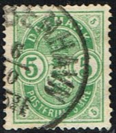 1882. Coat-of Arms. Small Corner Figures. 5 Øre Green (Michel: 32) - JF158481 - Unused Stamps