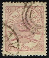 1865. Large Oval Type. 3 Skilling Lilac-rose. Perf. 13x12½ (Michel: 12A) - JF158514 - Unused Stamps