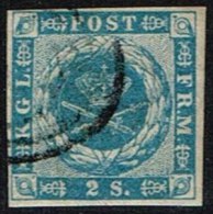 1855. Dotted Spandrels. 2 Skilling Blue. (Michel: 3) - JF161328 - Nuovi