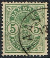 1882. Coat-of Arms. Small Corner Figures. 5 Øre Green TAASTRUP (Michel: 32) - JF164737 - Nuovi