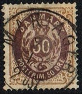 1875. Bi-coloured. 50 Øre Lilac-brown/brown-yellow. Perf. 14x13½. Inverted Frame. MARIA... (Michel: 30IIYAc) - JF163978 - Ungebraucht