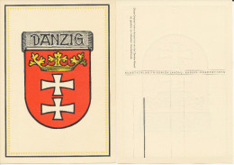 Postkarte CP Stadtwappen Von Danzig, Ungebraucht - Siehe Scan - *) - Danzig