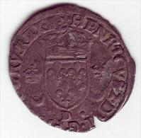 HENRI II -  Douzain Aux Croissants 1550 D  (Lyon) - 1547-1559 Henri II