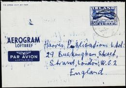 1951. AEROGRAM LOFTBREF 150 AUR. ENGLAND.  (Michel: LF 3) - JF123997 - Interi Postali