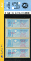 TIMBRES DE DISTRIBUTEURS - 4 VIGNETTES VALEURS DIFFERENTES , SERVICE PHILATELIQUE DES PTT PARIS 75961 , N° 88 À 91 - SUP - 1985 « Carrier » Papier