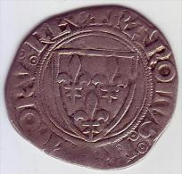 CHARLES VI - Blanc Guénar 1385 - 1380-1422 Karel VI De Waanzinnige