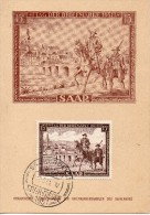 SARRE CARTE JOURNEE DU TIMBRE 1951 - FDC