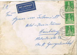 11606. Carta Aerea BERLIN (Alemania Berlin) 1957  A Hamburg - Covers & Documents