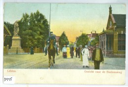 LEIDEN * GEZICHT NAAR STATIONSWEG * ANSICHTKAART * CPA * GELOPEN IN 1904 Naar AARLANDERVEEN * NVPH 51  (3445) - Leiden