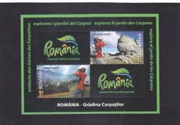 EXPLOREZ LE JARDIN DES CARPATES 2010 BLOCK, MNH,**,MOUNTAIN - ROMANIA.EXTRA PRICE FACE VALUE! - Neufs