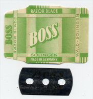 LAMETTA DA BARBA "BOSS" Lamette Hojas-hoja Afeitar Razor Blades-blade Rasierklingen Lames-lame Rasoir - Razor Blades